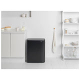 Brabantia Bo 60L touch bin in matt black, UK version