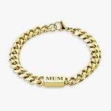 Revere MUM engraved stainless steel bracelet, imported from the UK