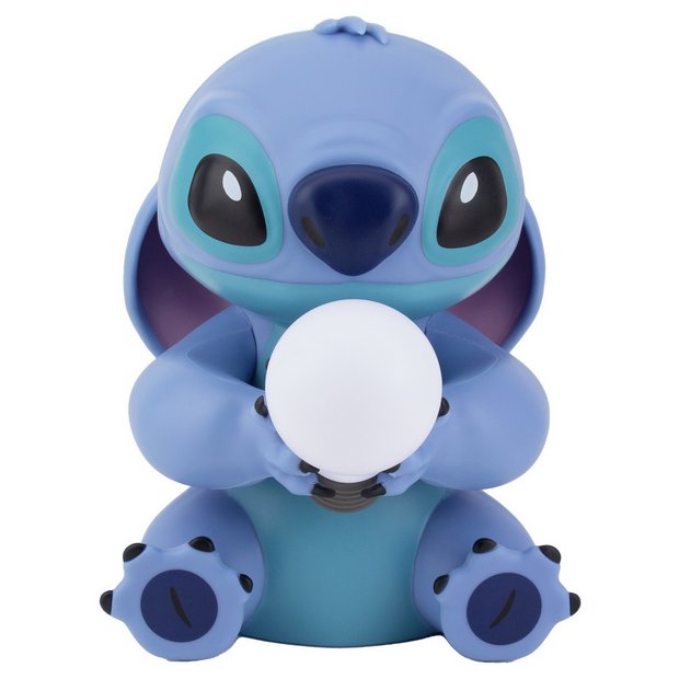 Disney Stitch LED night light with blue plastic design, UK version