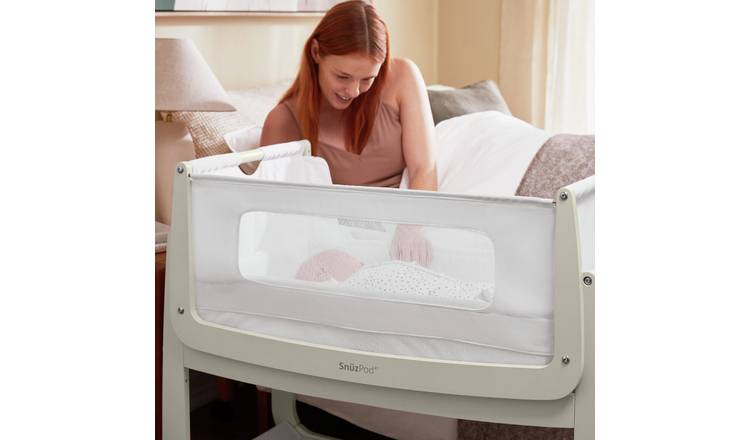 SnuzPod4 Bedside Crib - Barley