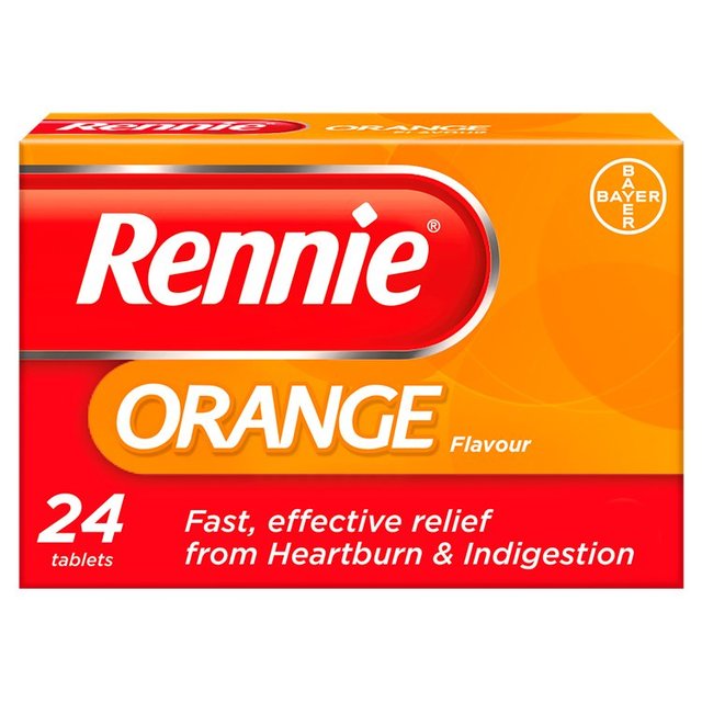 Rennie Orange Heartburn & Indigestion Relief Tablets   24 per pack GOODS M&S   