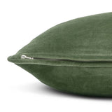 Habitat 2 pack velvet cushion cover moss green 43x43cm, imported from the UK
