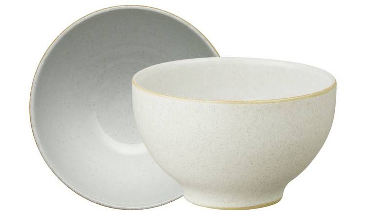 Denby Impression Set of 4 Stoneware Bowls - Cream GOODS Argos