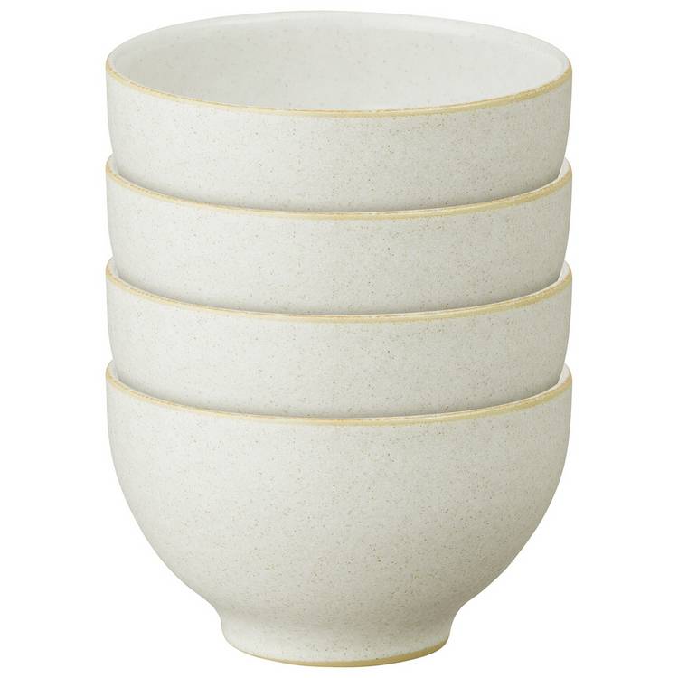 Denby stoneware nibble bowls cream set of 4 (British brand)