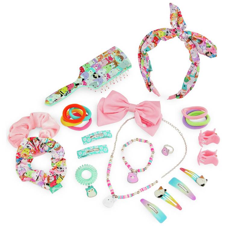 Squishmallows hair and jewellery set 24 pieces - British product