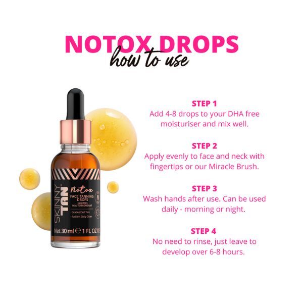 Skinny Tan Notox Face Tanning Drops with Vegan Collagen 30ml GOODS Superdrug   