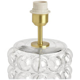 Habitat clear glass bobble table lamp base, imported from the UK