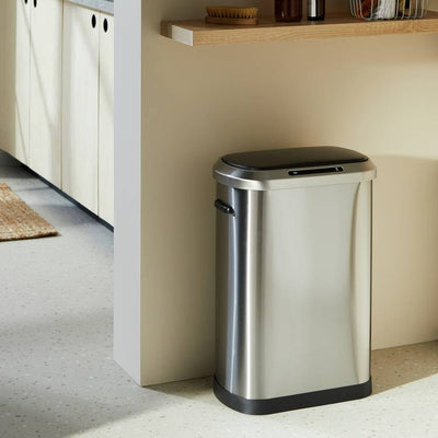 Argos Habitat 50 Litre Brushed Stainless Steel Sensor Kitchen Bin- Buy online at McGrocer