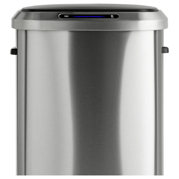 Habitat sensor bin brushed stainless steel 50L - British product