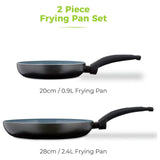 Tower Cerasure fry pan set 2 piece 20cm and 28cm (British brand)