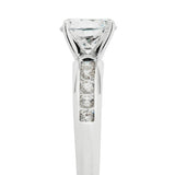 Revere 9ct white gold cubic zirconia engagement ring (British brand)