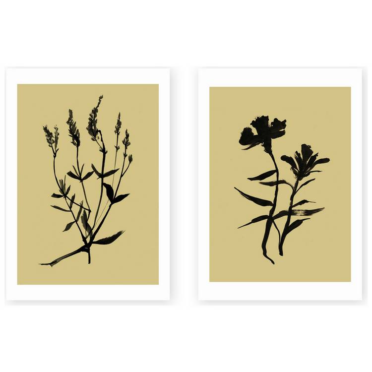 East End Prints inky botanical art print A2 (British brand)