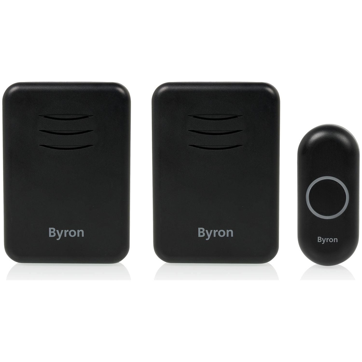 Byron black wireless doorbell kit (British brand)