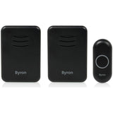Byron black wireless doorbell kit (British brand)