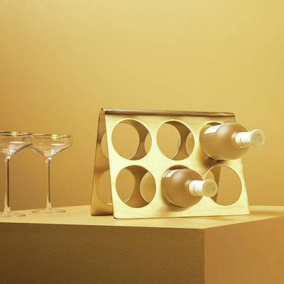 Argos Habitat 60 Gold Edit 6 Bottle Wine Rack- Buy online at McGrocer