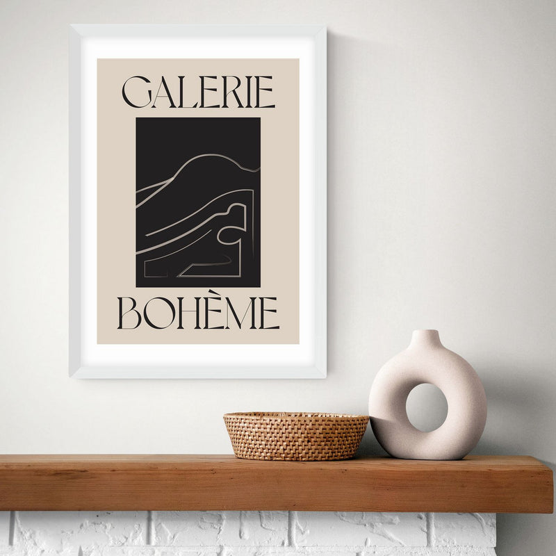 East End Prints La Vie Boheme White Frame Art Print - A2