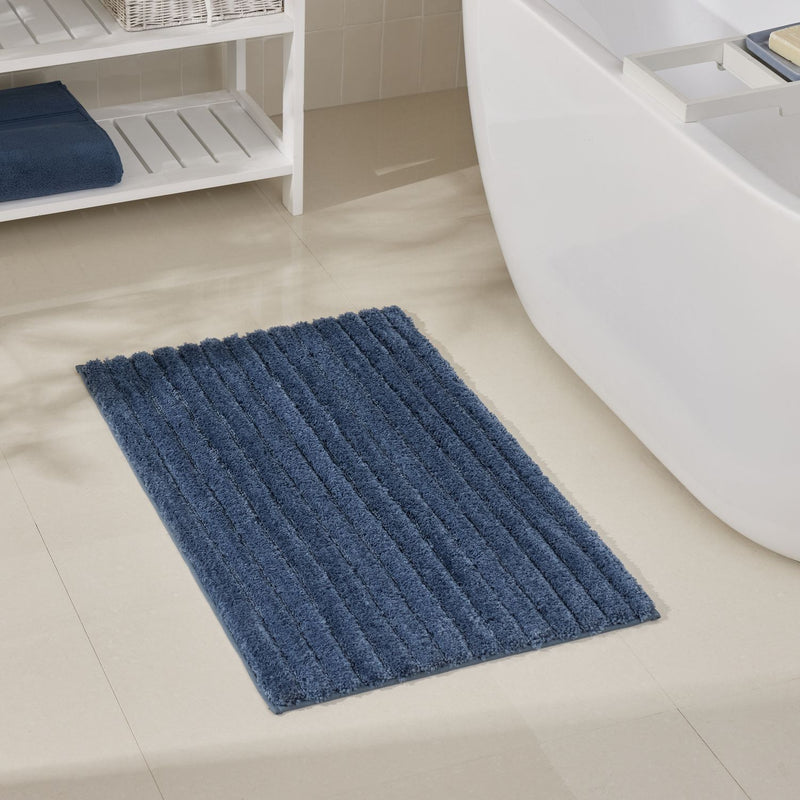 Habitat Supersoft Quick Dry Bath Mat - Denim