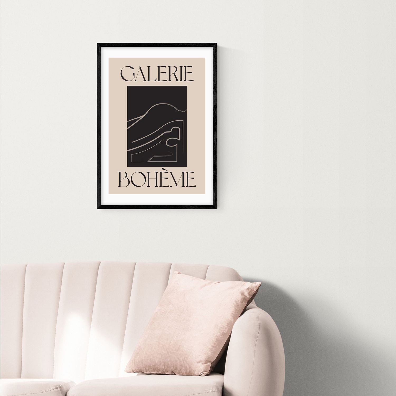 East End Prints La Vie Boheme Black Frame Art Print - A3