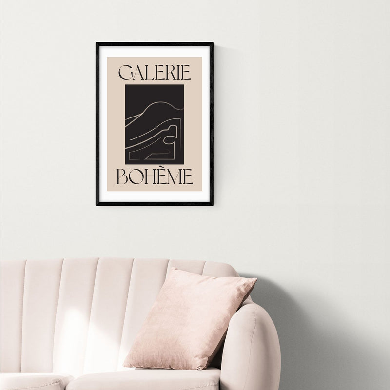 East End Prints La Vie Boheme Black Frame Art Print - A3