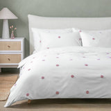 Argos Home pink tufted polka dot bedding set single (British brand)