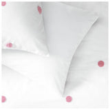 Argos Home pink tufted polka dot bedding set single (British brand)