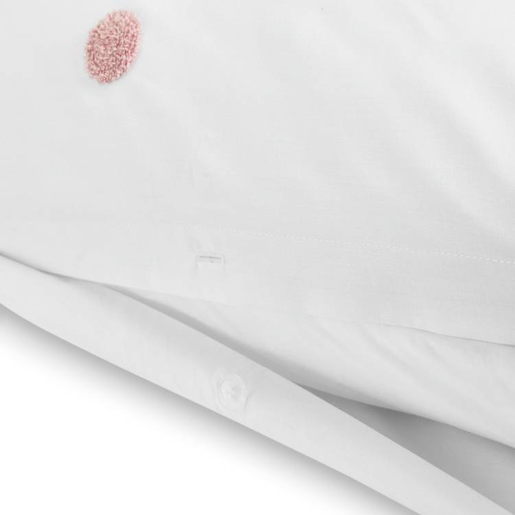 Argos Home pink tufted polka dot bedding set single (British brand)