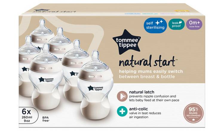 Tommee Tippee Natural Start Anti-Colic Baby Bottle Pack of 6 GOODS Argos