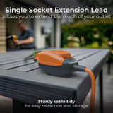 Masterplug extension lead 1 socket 15m (British brand)