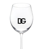 Dolce&Gabbana Casa set of two DG Millennials logo wine glasses - British product