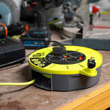 Masterplug Pro-XT 10m 4-socket cable reel, UK version