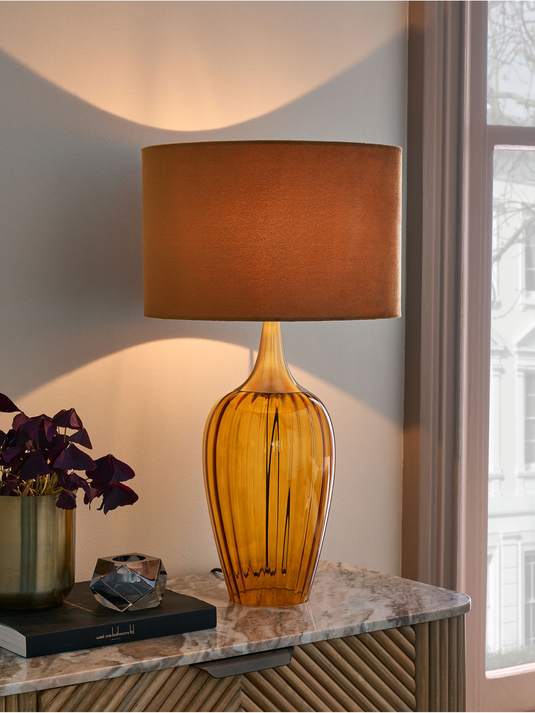 Green Hampton Table Lamp
