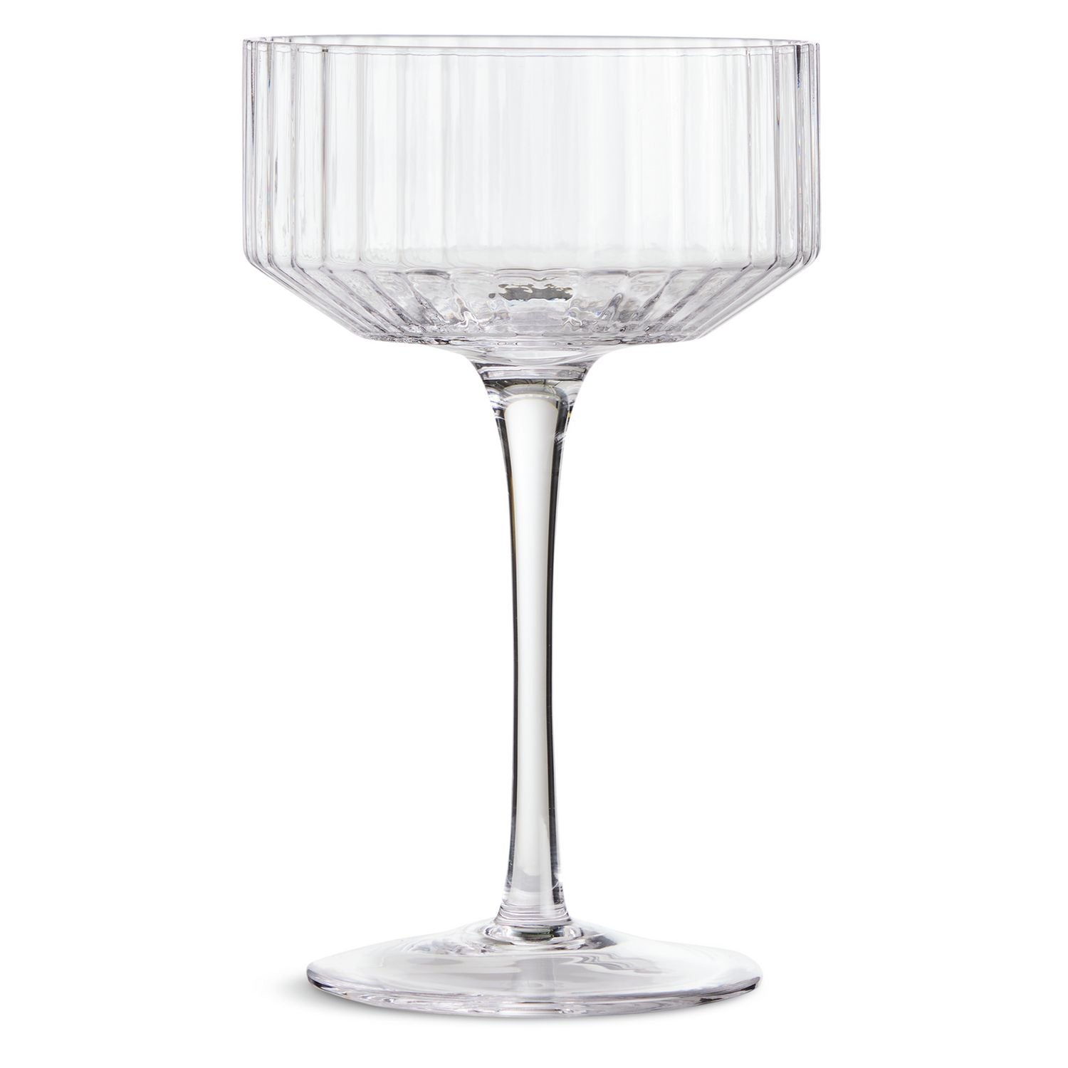 Habitat ribbed champagne coupe set, imported from the UK