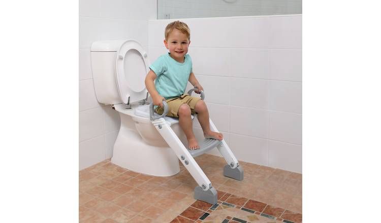 Dreambaby Potty Toilet Trainer Seat w/ladder - Grey