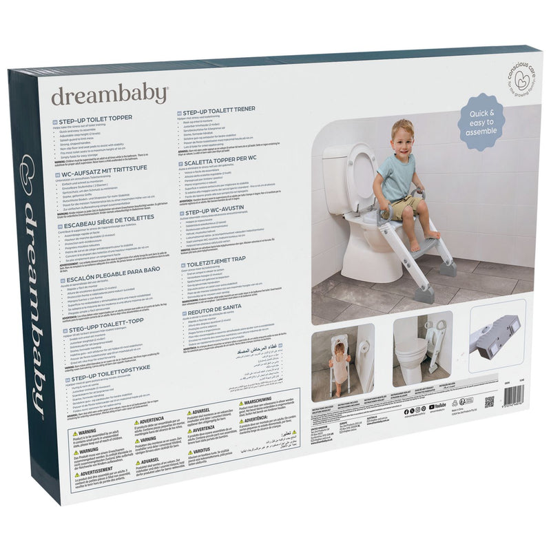 Dreambaby ladder potty trainer seat grey, imported from the UK