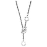 Olivia Burton stainless steel double layer necklace with honeycomb detail, imported from the UK