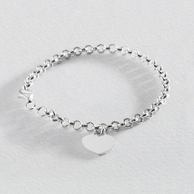 Argos Revere Sterling Silver Belcher Heart Bracelet- Buy online at McGrocer