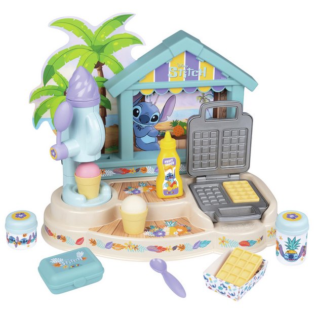 Smoby Stitch Bear Bar toy play set with ice cream maker and waffle iron - British product