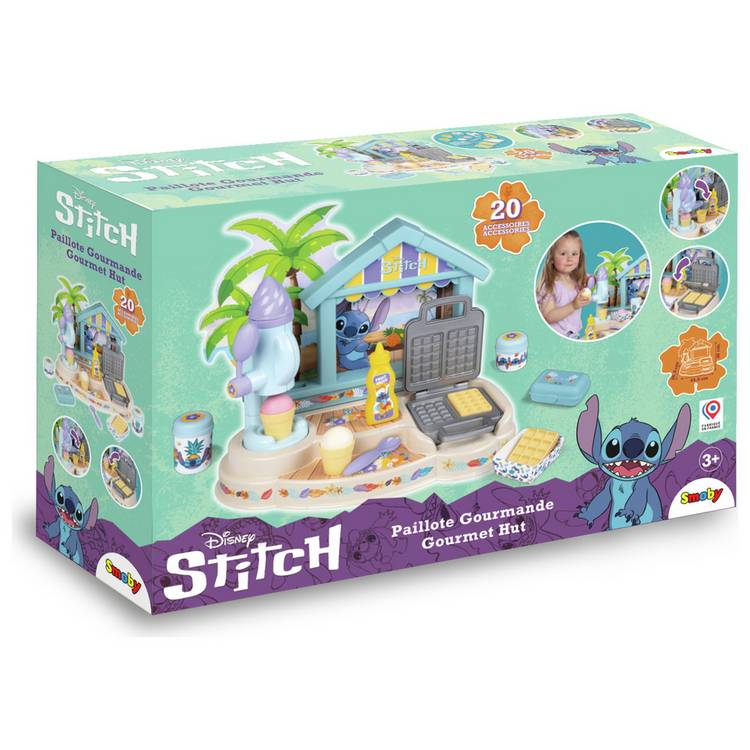 Smoby Stitch Bear Bar toy play set with ice cream maker and waffle iron - British product