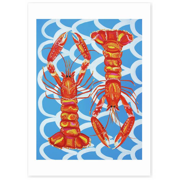 East End Prints Langoustines art print A3, imported from the UK