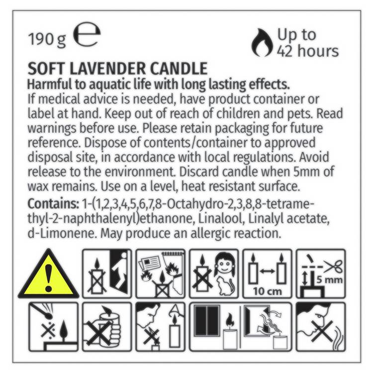 Wax Lyrical Soft Lavender candle, UK version