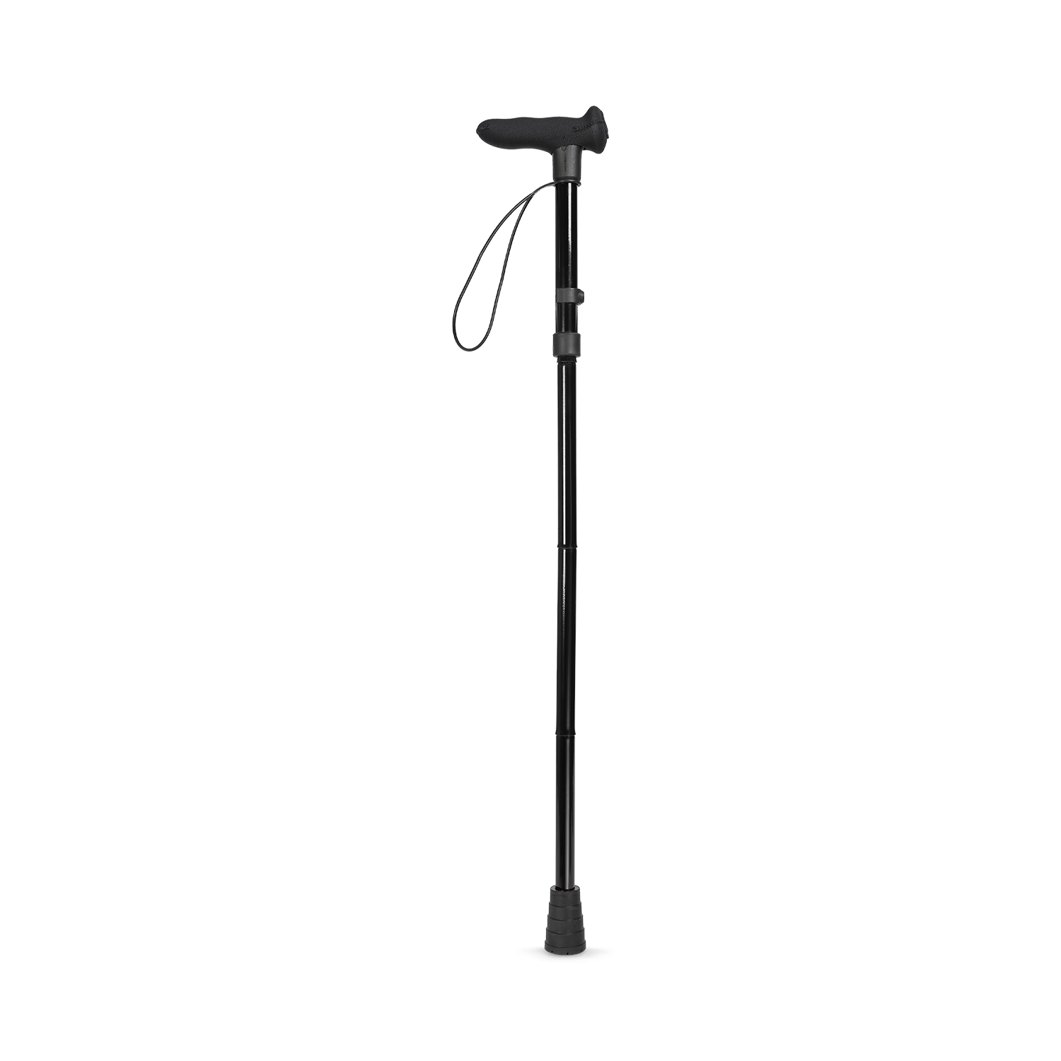 Cool Folding Walking Stick left hand black, UK version