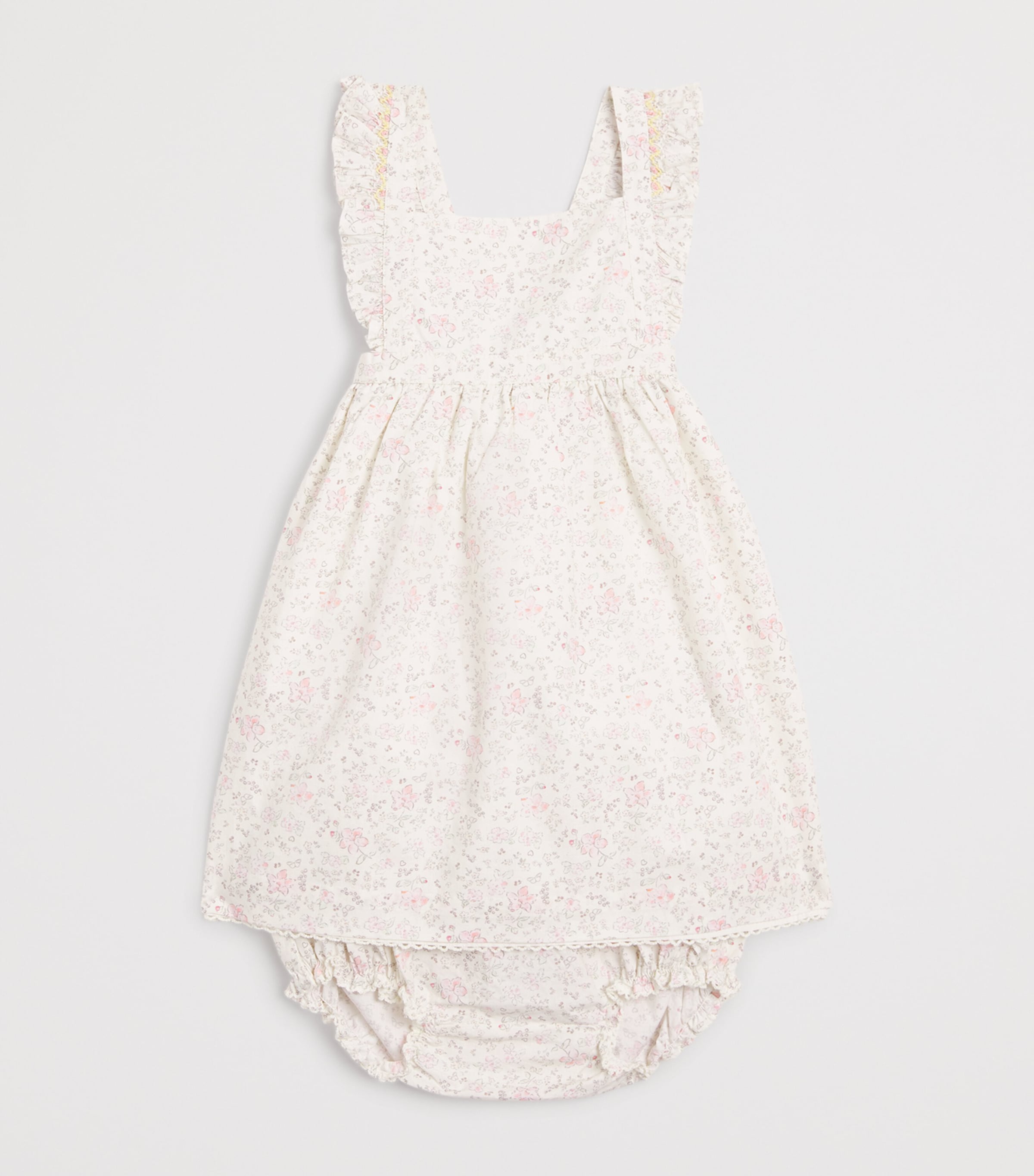 Marie-Chantal Cleo Athena frill baby dress 3-24 months, imported from the UK