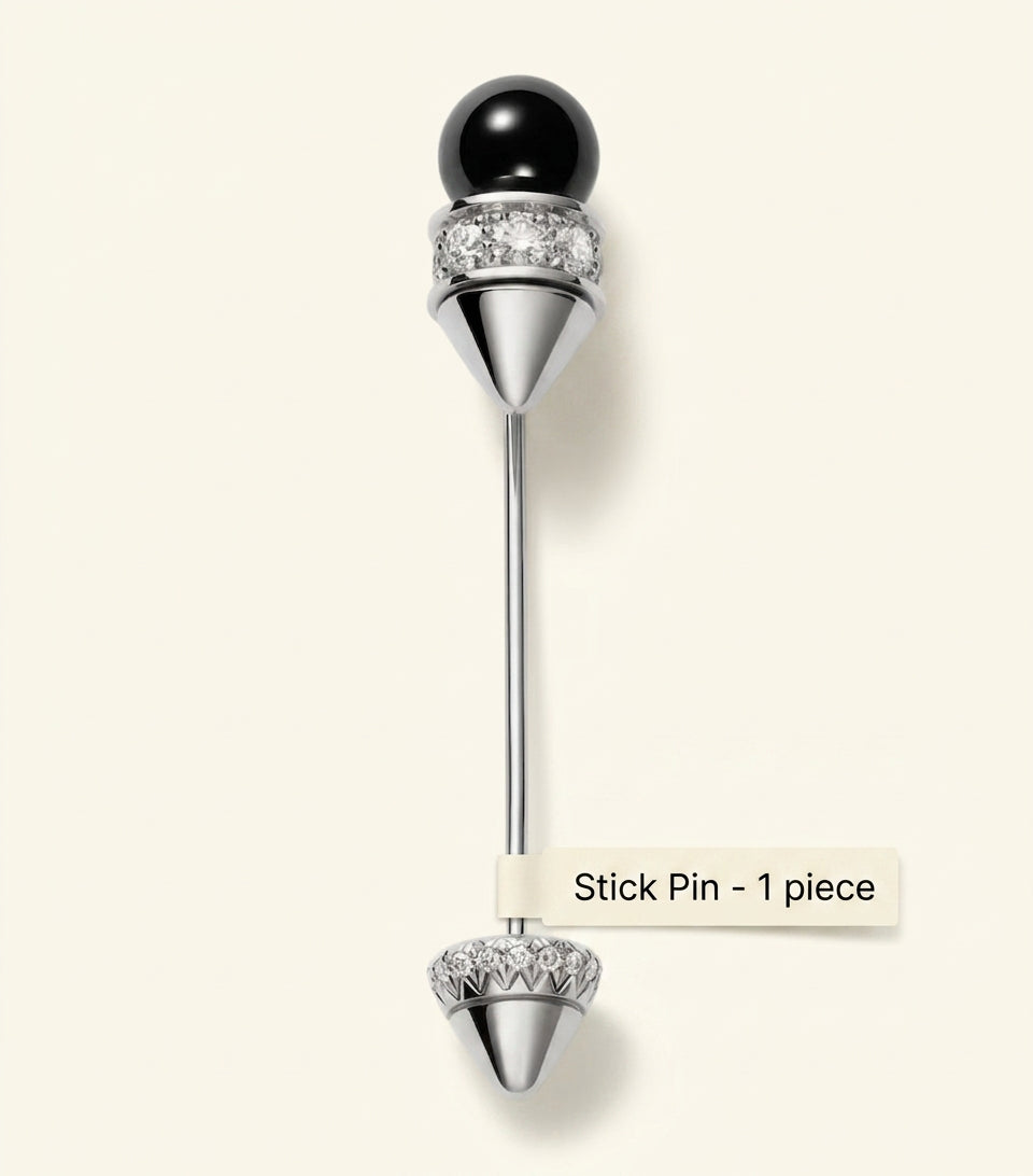 Cartier Clash tie pin diamond onyx - British product