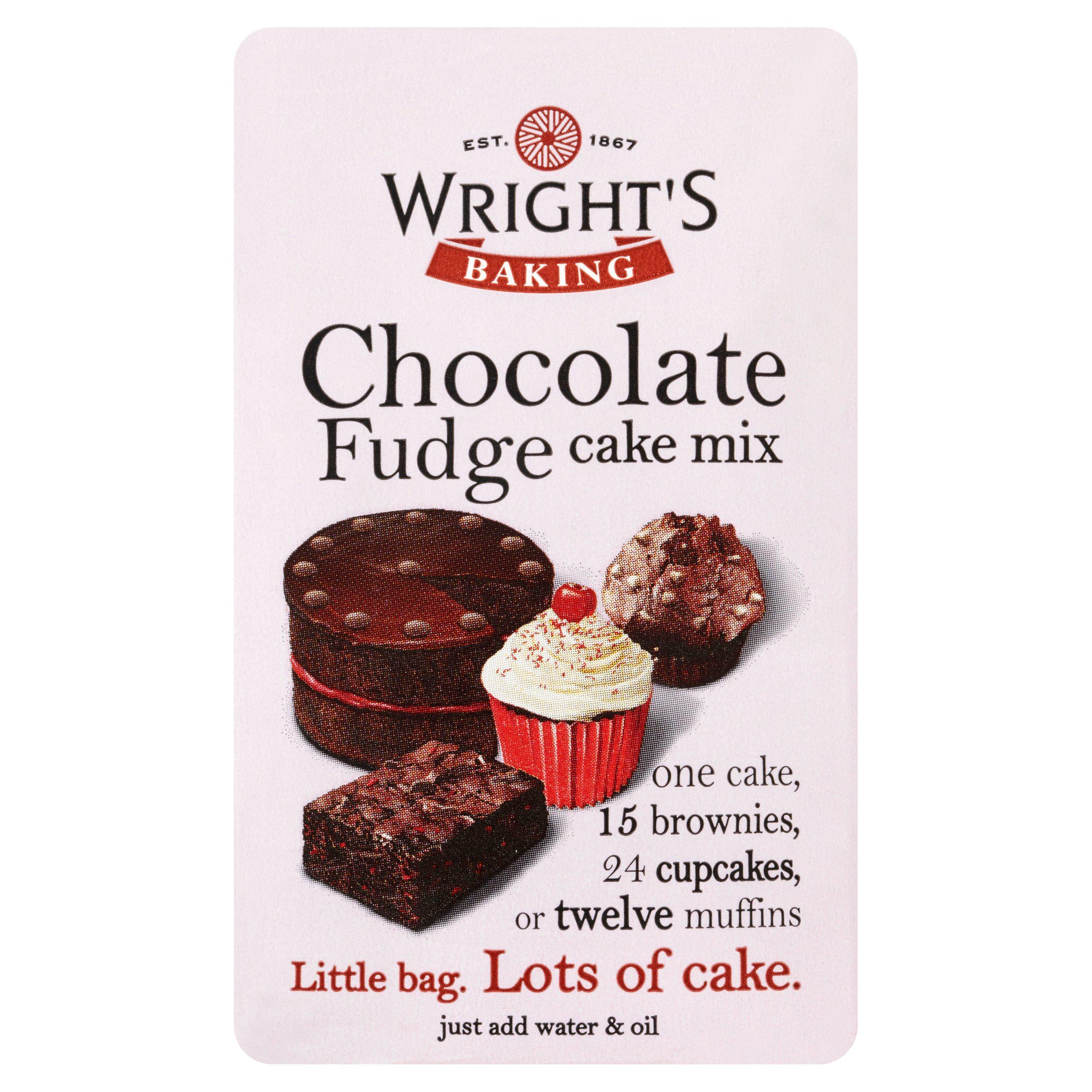 Wright's Chocolate Fudge Cake Mix 500g Cake & sweet mixes Sainsburys   