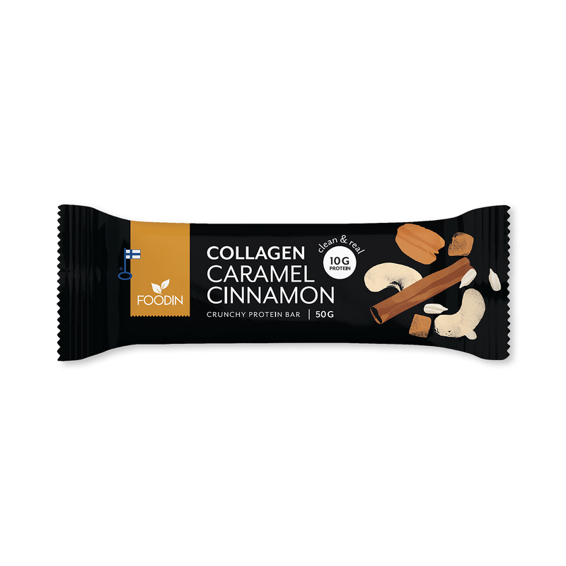 Collagen protein bar caramel cinnamon 12x50g, UK version