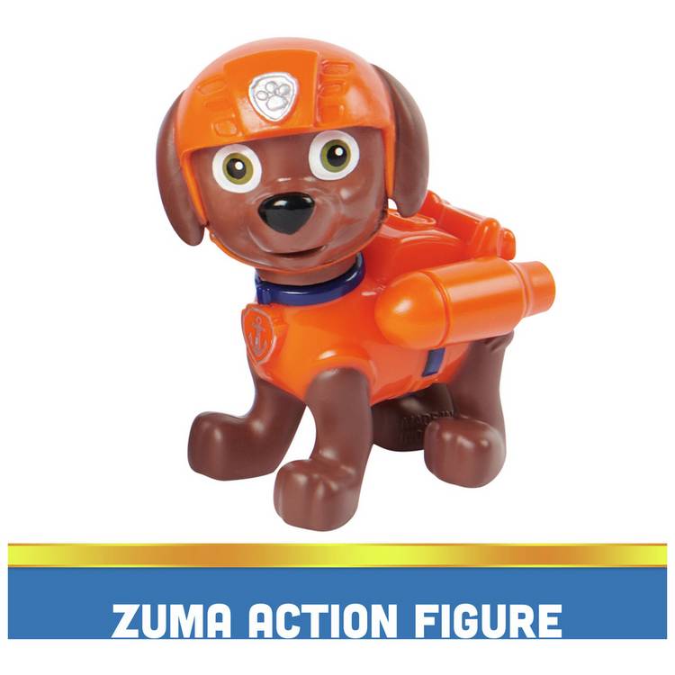 PAW Patrol Zuma's Hovercraft toy with collectible figure (British brand)