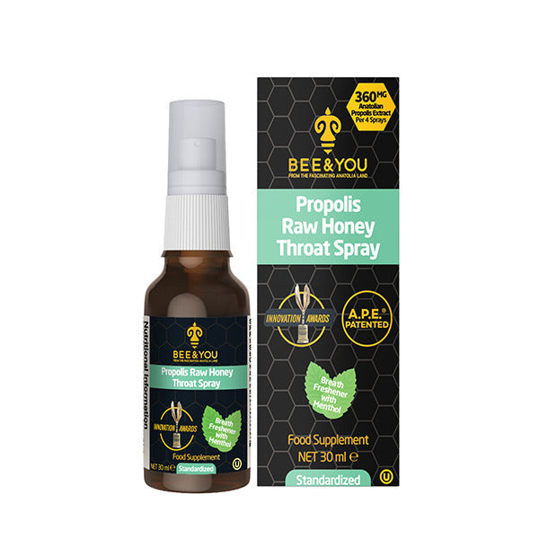 Bee&You Propolis Raw Honey Throat Spray 30ml - British product