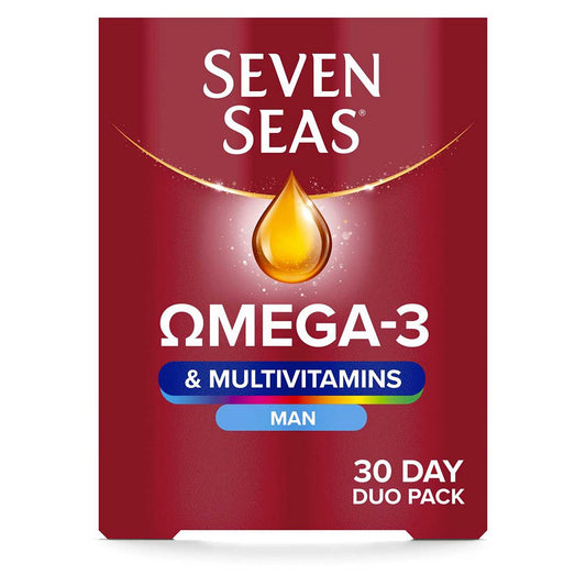 Seven Seas Omega-3 & Multivitamins Man 30 Day Duo Pack GOODS Boots   