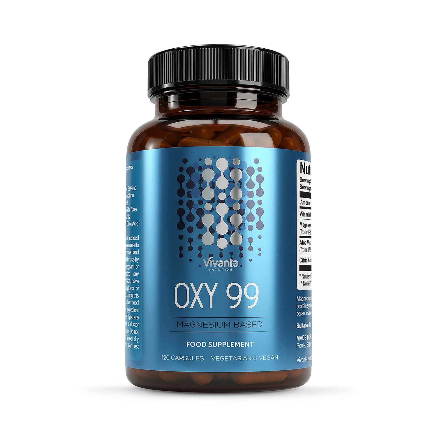 Oxy 99 colon cleanse capsules 120 vegan capsules - British product