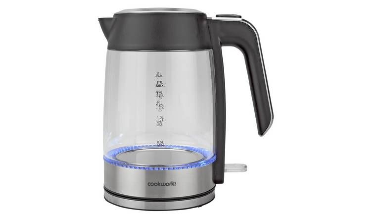 Cookworks Illuminating Kettle - Glass and Stainless Steel GOODS Argos